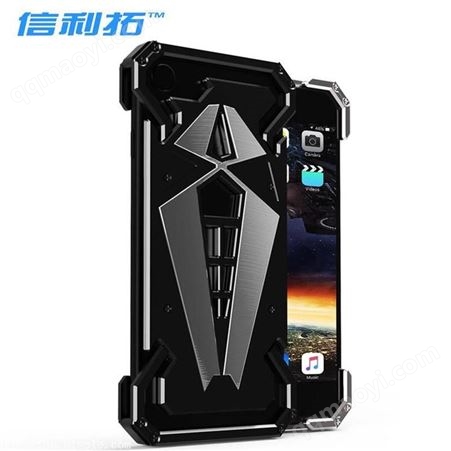 L-46546iPhone6s手机壳 苹果7plus蜘蛛侠金属壳 防摔全包创意手机保护套
