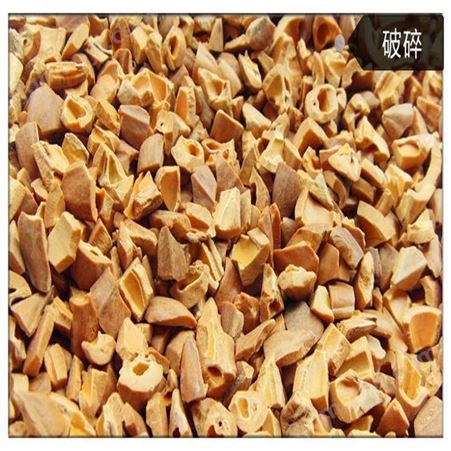 喷砂除油污 产品打磨果壳滤料 核桃壳韧性大 耐磨损 荣茂