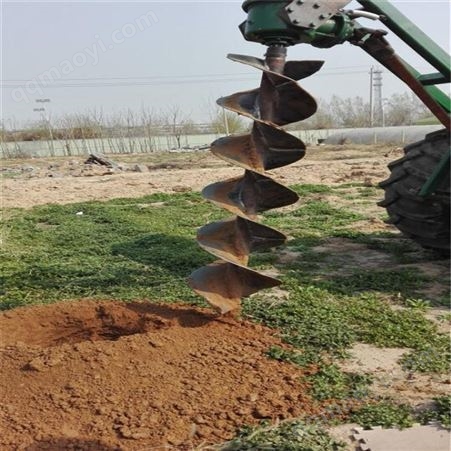 拖拉机带挖坑机 电线杆安装打桩机 围栏建筑挖洞机
