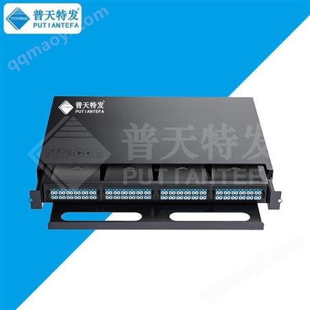 GPX19G系列超高密度1U96芯MPO/MTP光纤配线架 单模多模LC 光纤布线系统